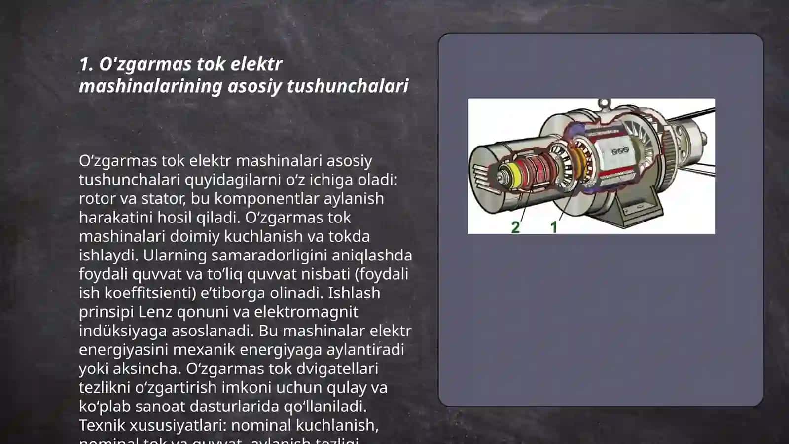 O'zgarmas tok elektr mashinalari 3