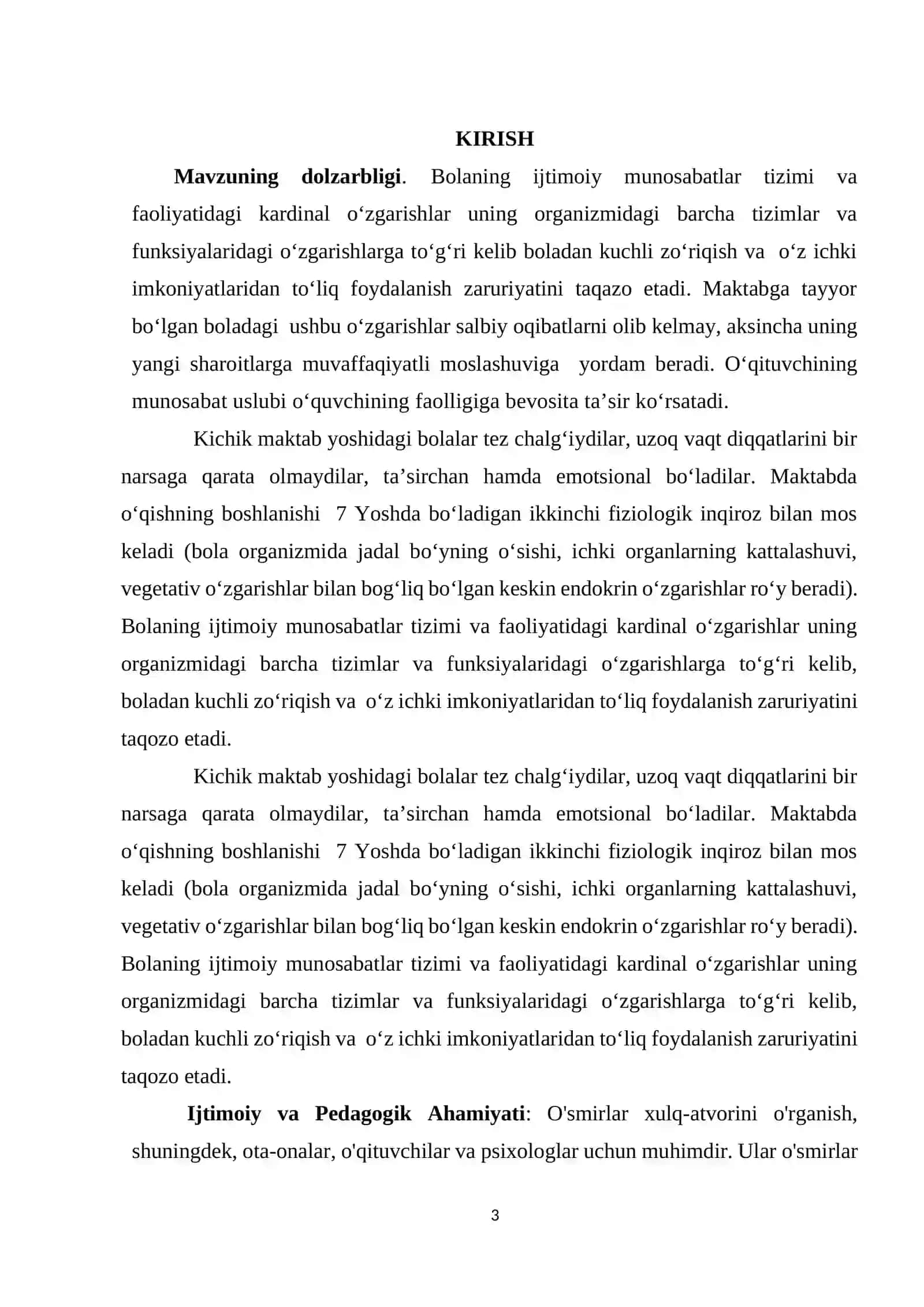 KICHIK MAKTAB YOSHDAGI BOLALAR GIPPERAKTIVLIKNING O’ZLASHTIRISHGA TA’SIRI 3