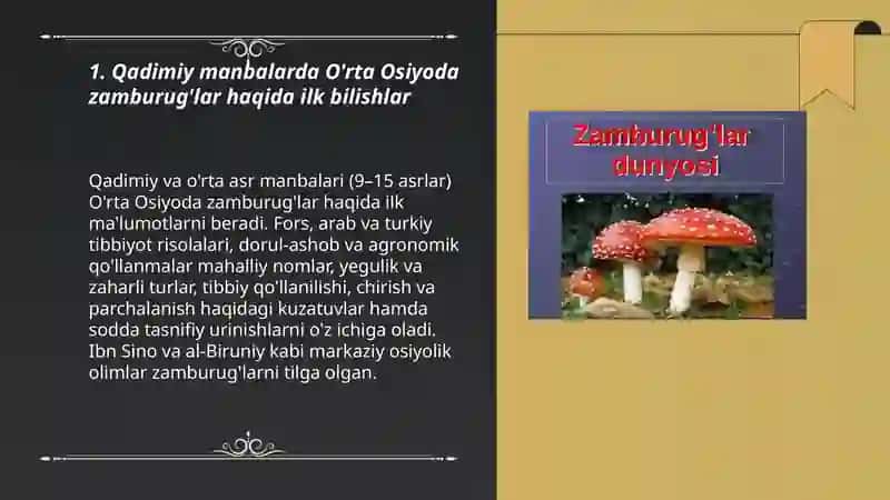 O'rta Osiyoda mikologiya fanining rivojlanish tarixi 3
