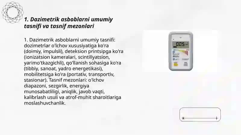 Dazimetrik asboblar tasnifi 3