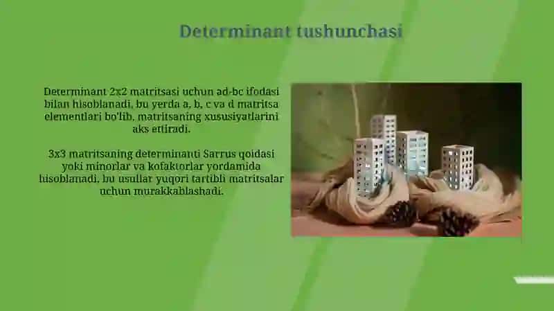 Determinant va ularning xossalari 3