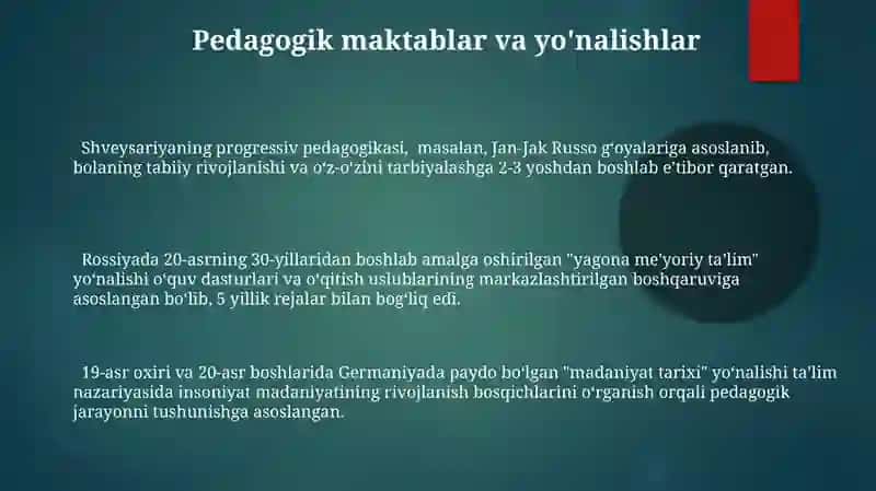 Taʼlim nazariyasi 3