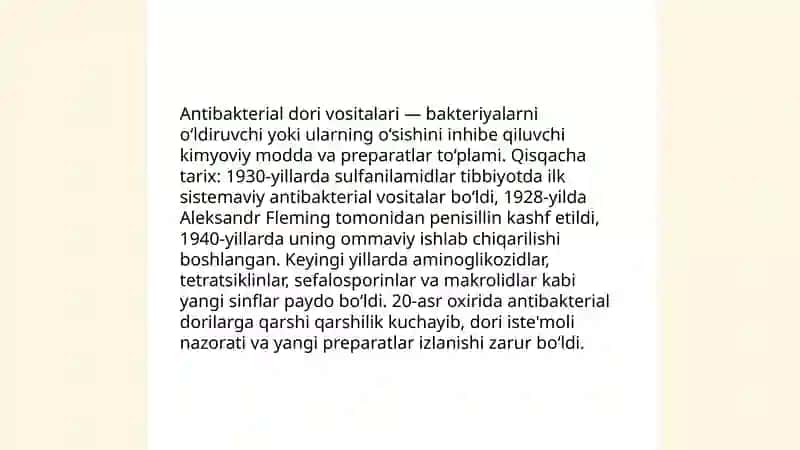Antibakterial dori vositalari 3