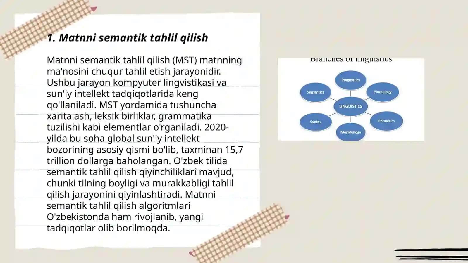 Matnni lingvistik tahlil qilish 3