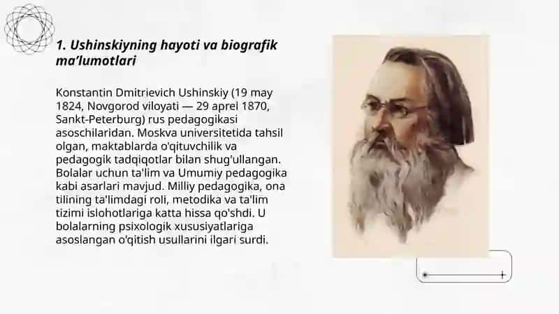 Ushinskiyning hayoti va ijodi 3