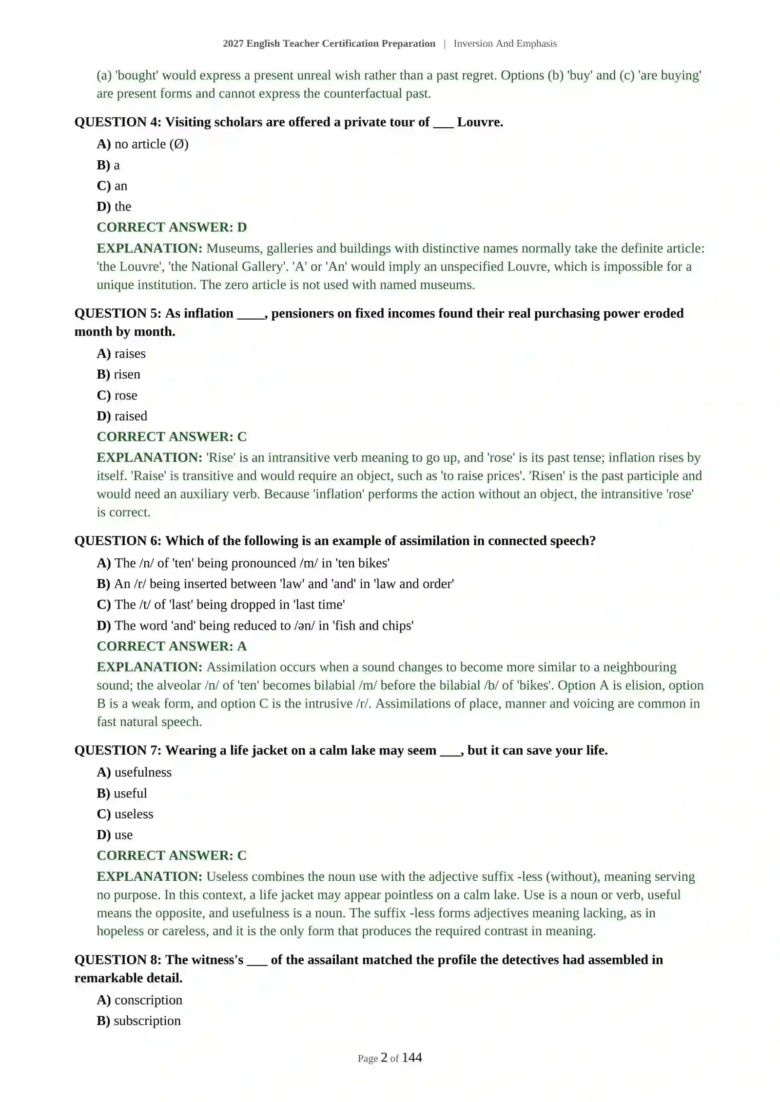 Inversion And Emphasis 3