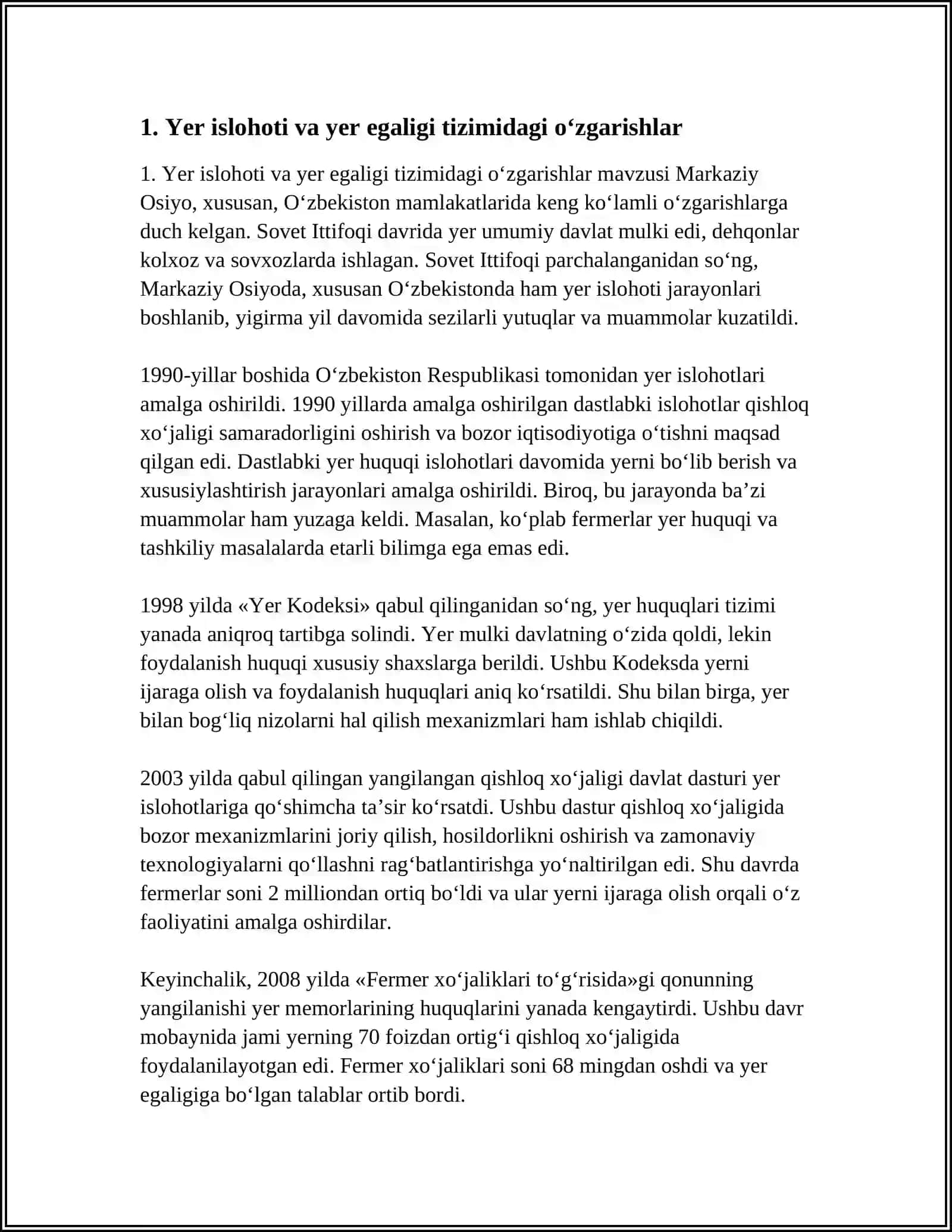 MUSTAQILLIK YILLARIDA QISHLOQ XOʻJALIGI VA SANOAT SOHASIDAGI OʻZGARISHLAR 3