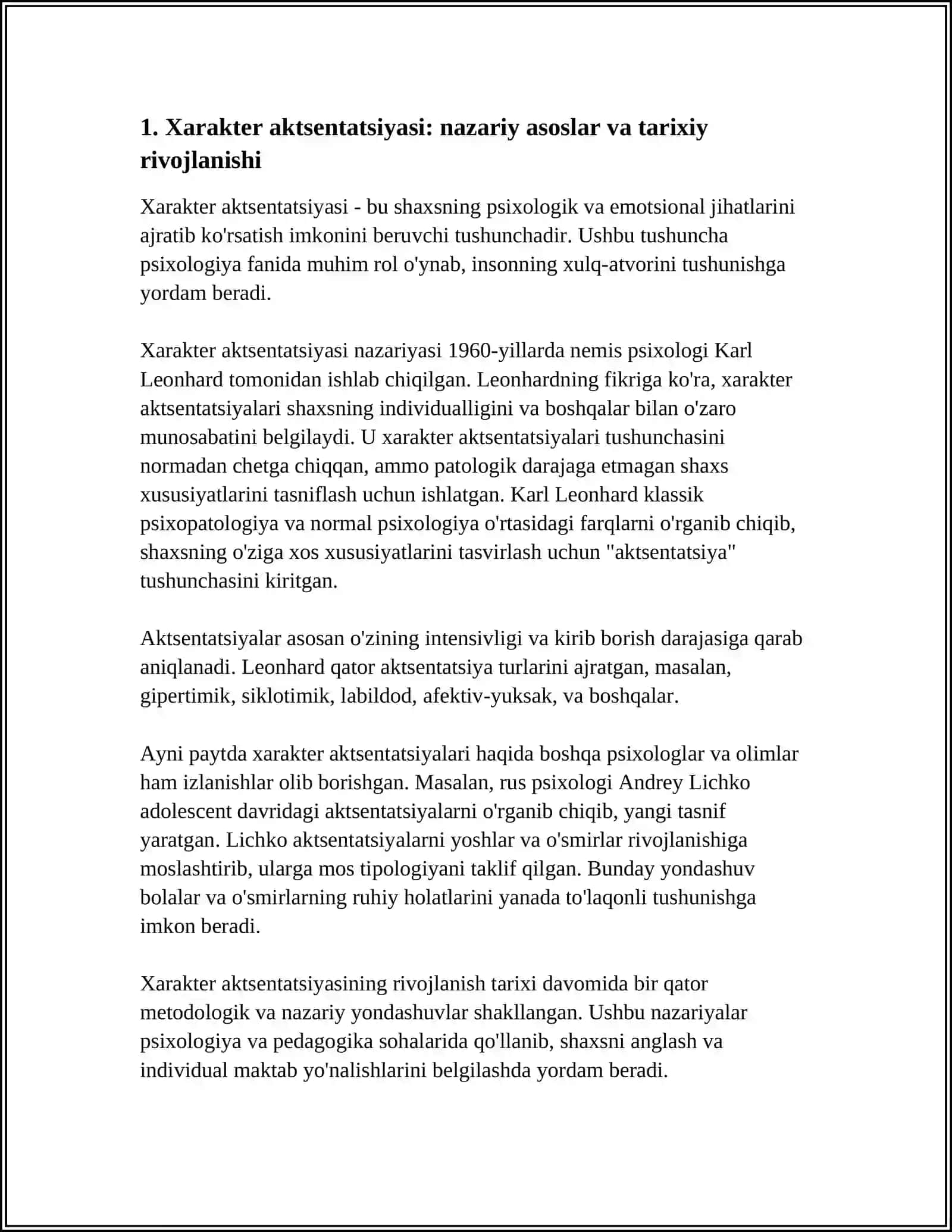 XARAKTER AKTSENTUATSIYASI VA UNI ME’YORLASHTIRISH USULLARI 3
