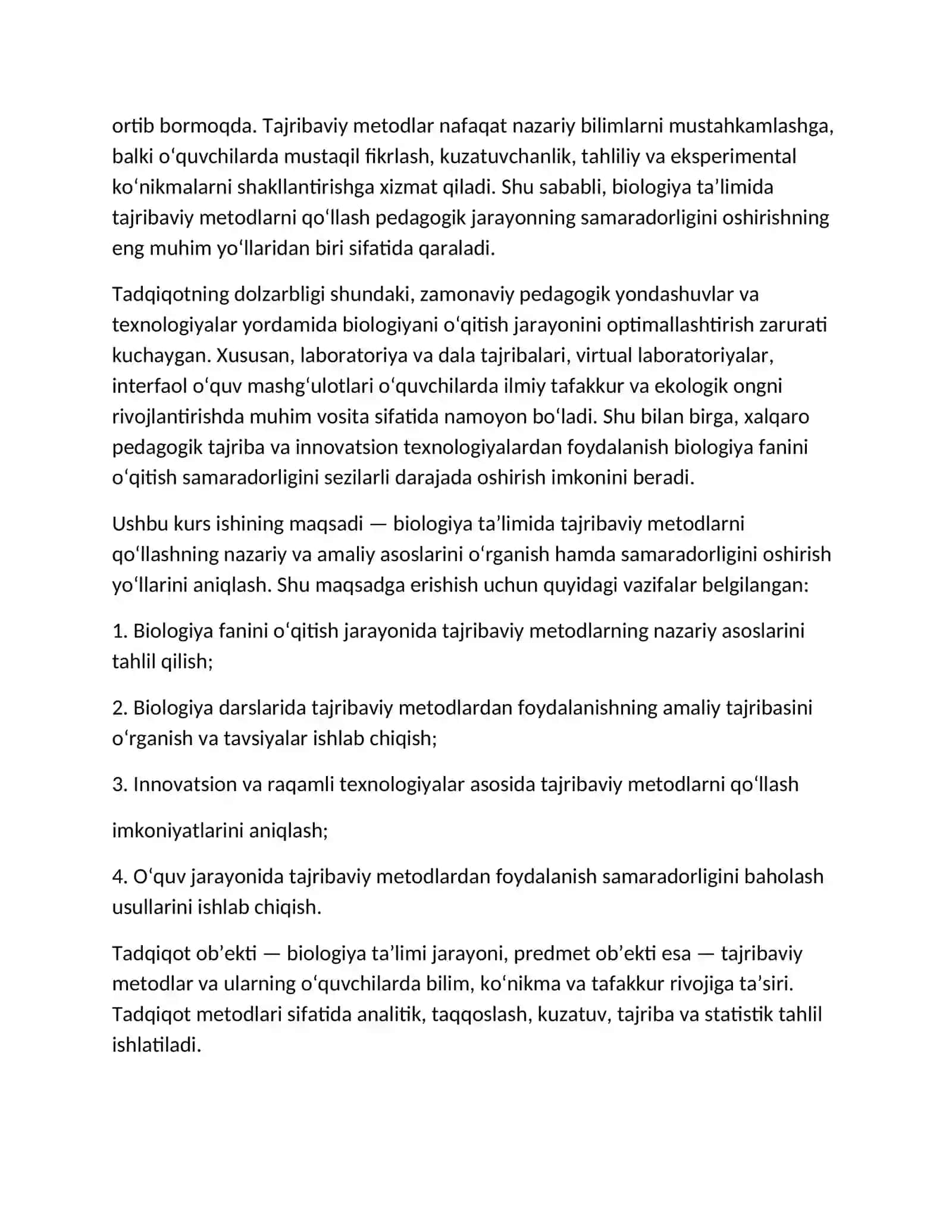 BIOLOGIYA O’QITISH METODIKASI FANIDAN 3