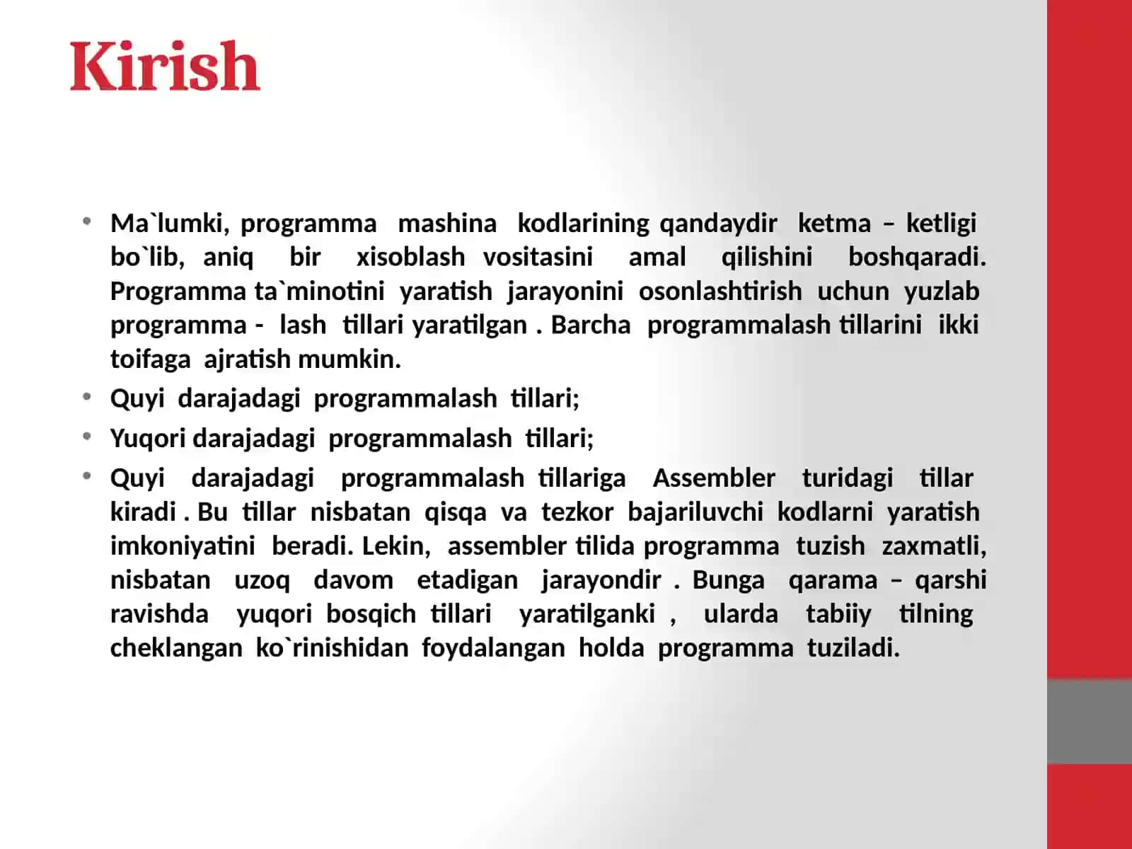 C++ DASTURLASH TILIDA MASSIV ELEMENTLARDAN SARALASH 3
