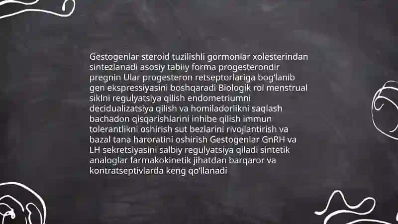 Steroid qator birikmalarining tibbiyotda qo'llaniladigan hosilalari 3