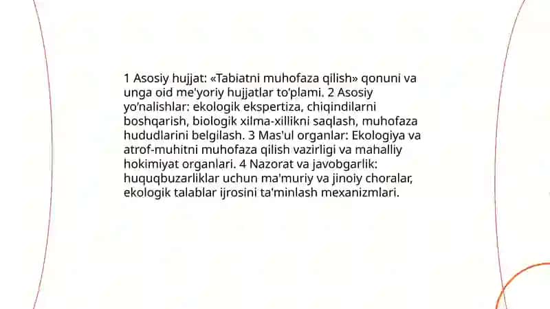 Tabiatni muhofaza qilish masalalari 3