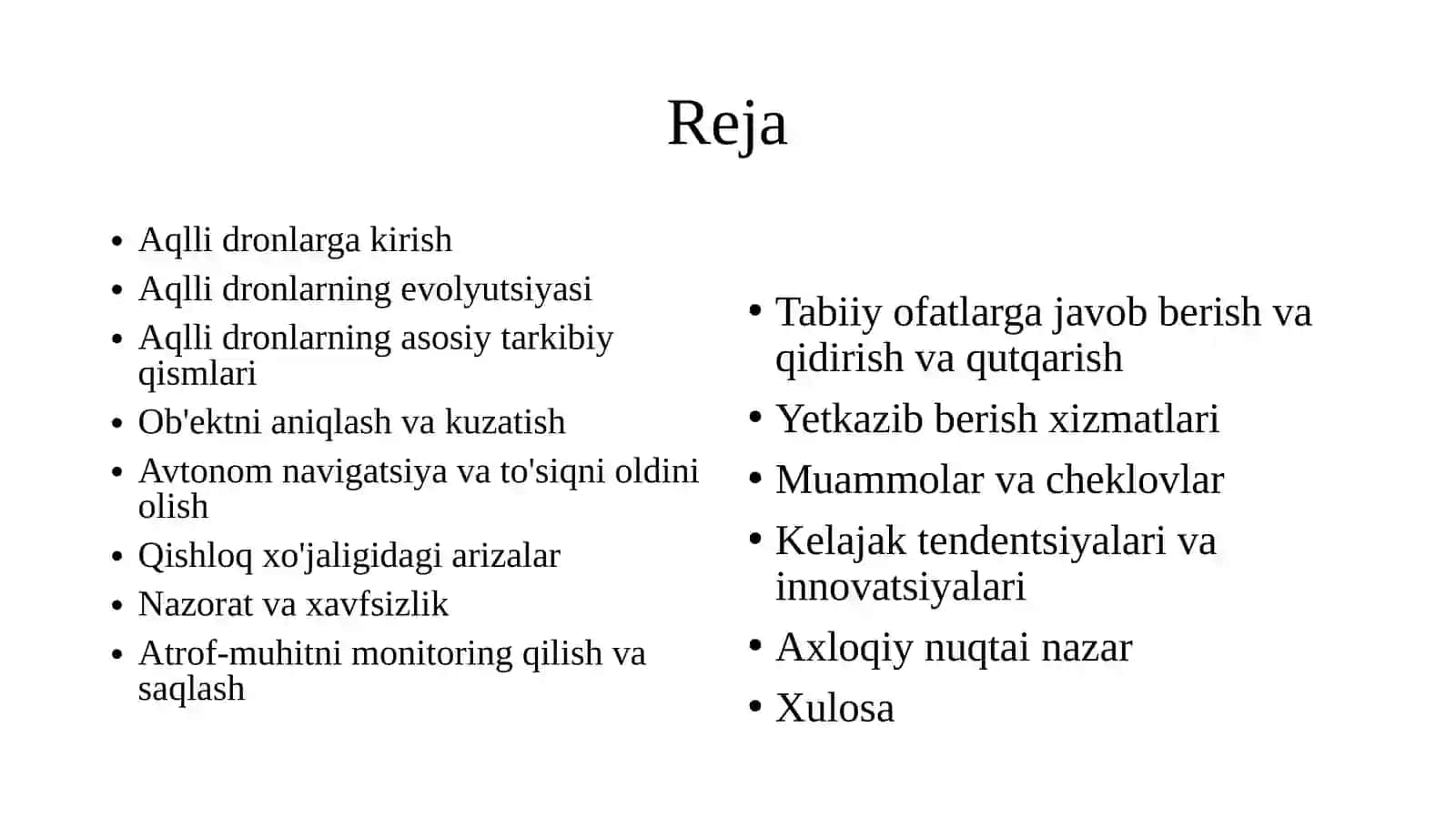 AQLLI DRONLARNING TURLI MUAMMOLARGA INNOVATSION YECHIMLARI 3