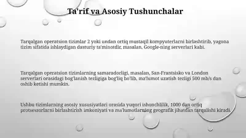 Tarmoqli operatsion tizimlar va ularning xususiyatlari 3