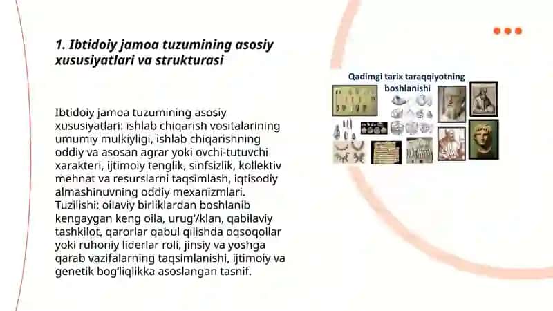 Ibtidoiy jamoa tuzumi va uning davrlashtirish masalalari 3