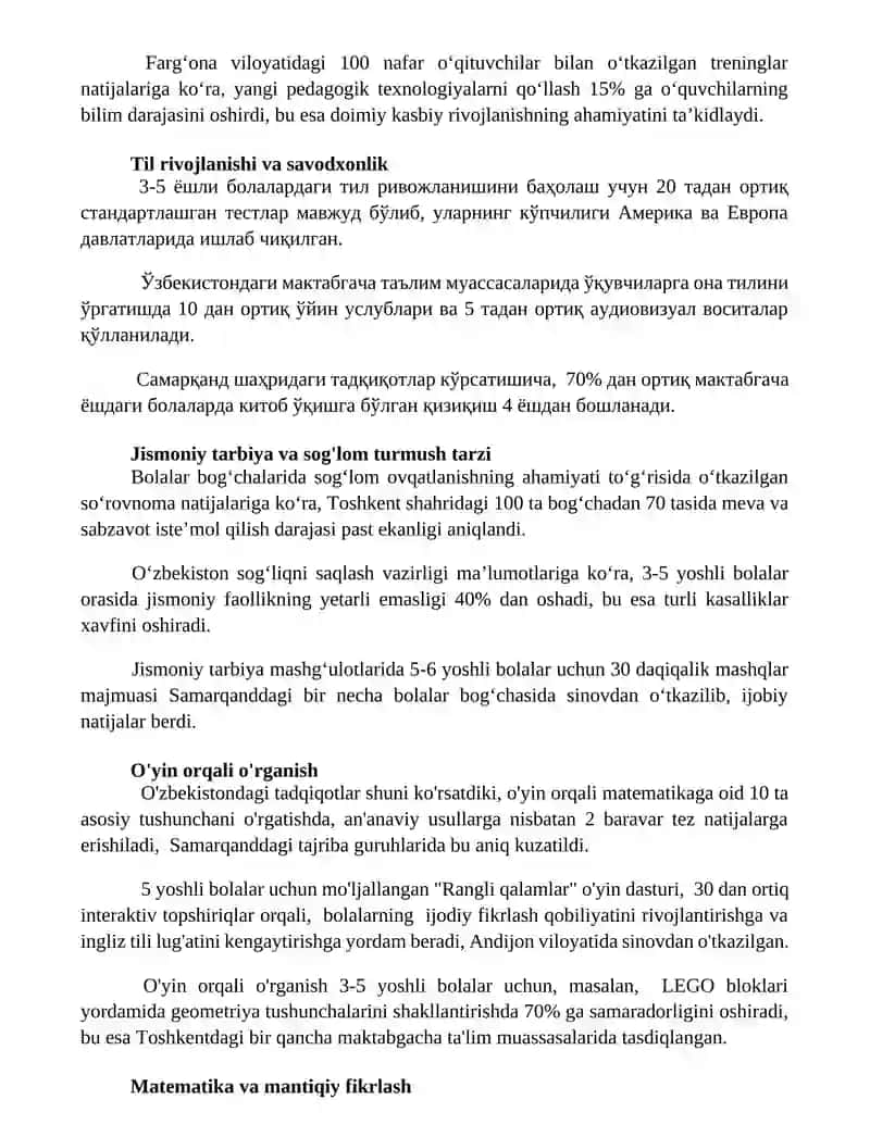 Ilk va maktabgacha yoshdagi bolalar pedagogikasi 3