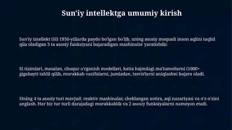 Sun'iy intellektga umumiy kirish 3
