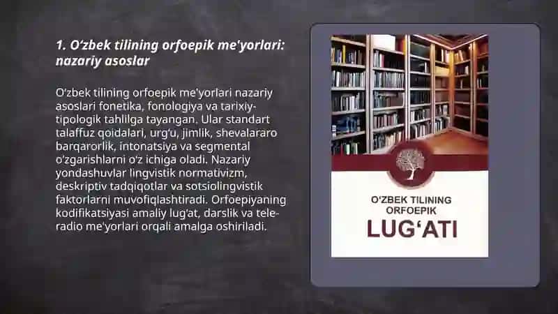 O‘zbek tilining orfoepik me‘yorlari 3