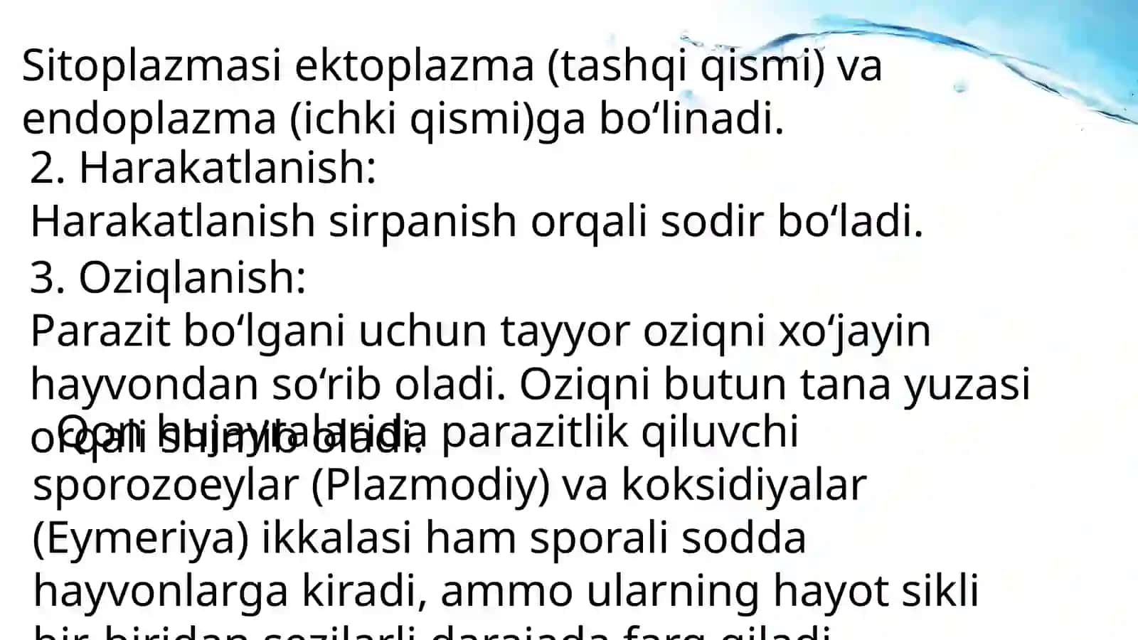 spora hosil qiluvchi organizmlar 3