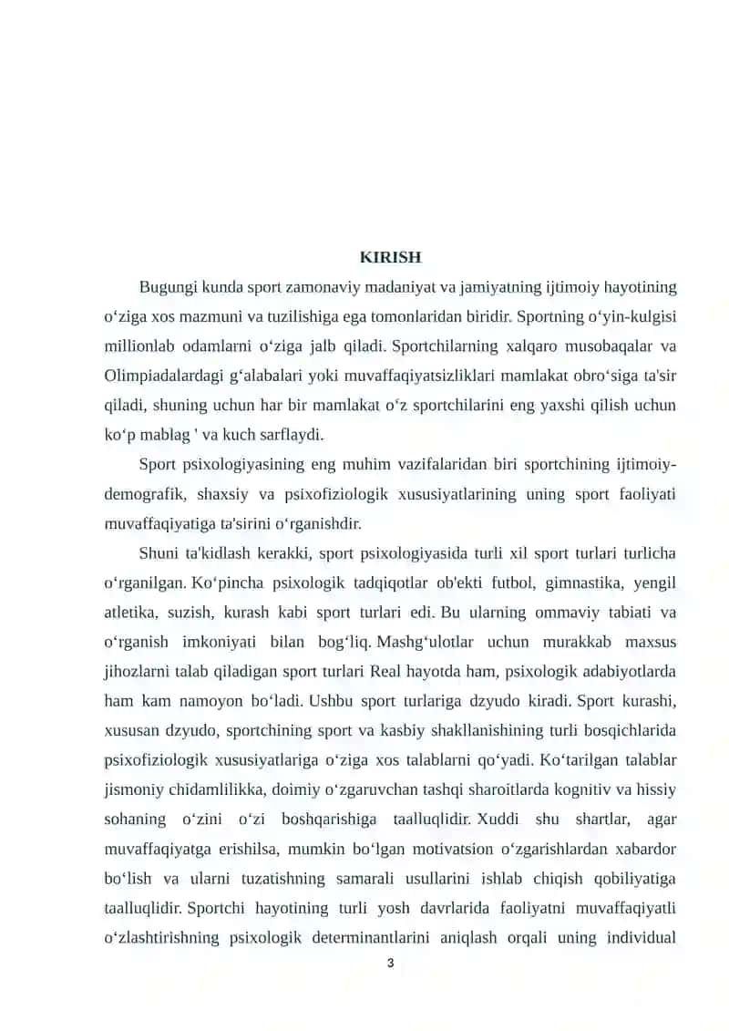 Dzyudo sportchilarining xarakterologik xususiyatlari 3