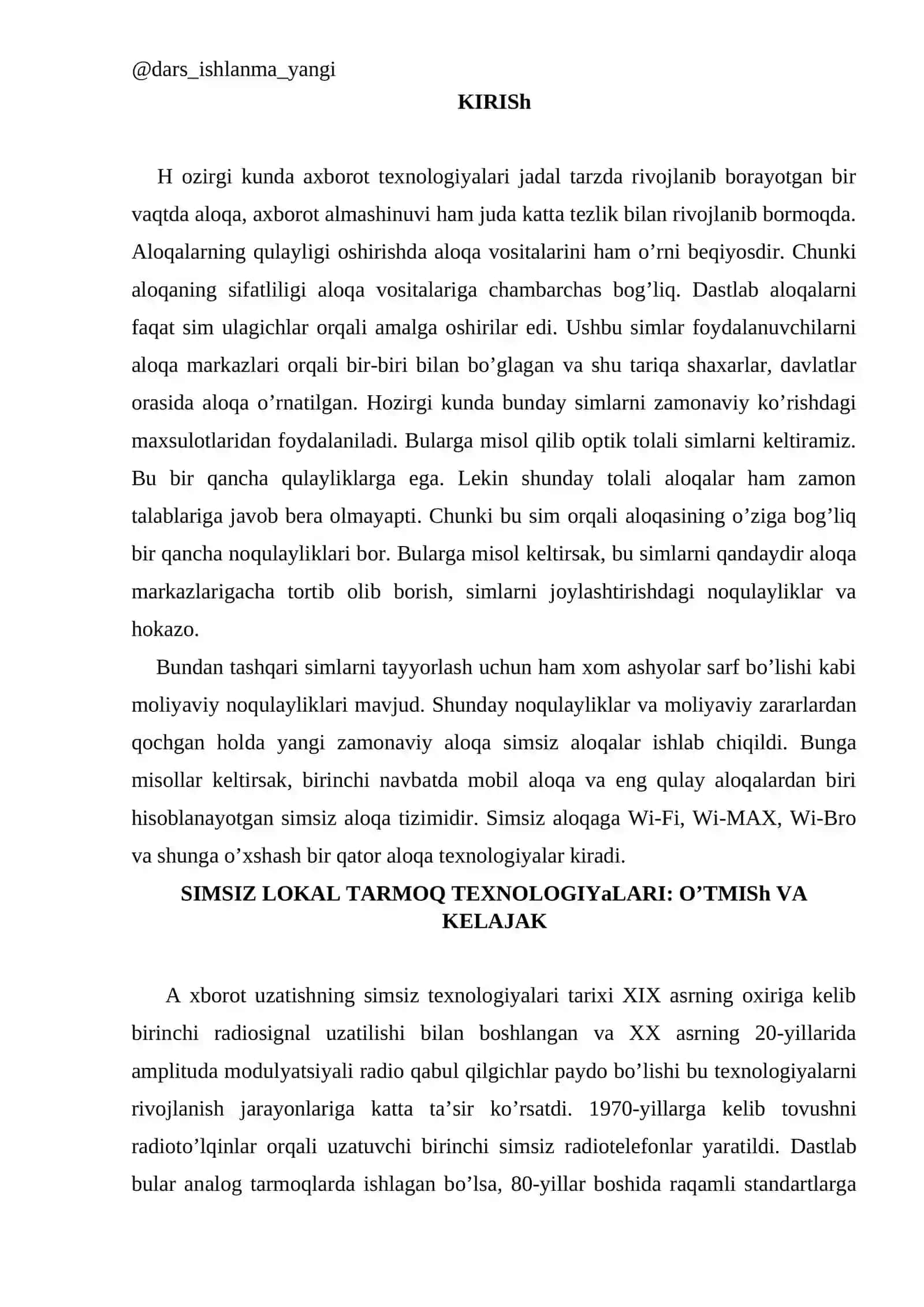 Simsiz tarmoqlarni tashkil etish 3