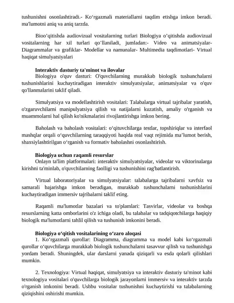Biologiyani O'Qitish Vositalarining Turlari Va Ularni O'Zaro Bog'Liqligi 3