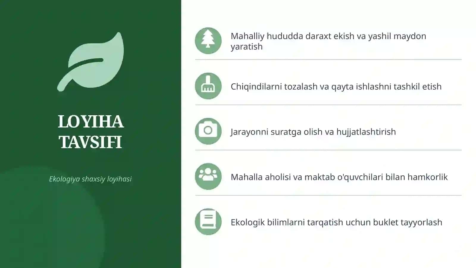 Ekologiya shaxsiy loyihasi 3
