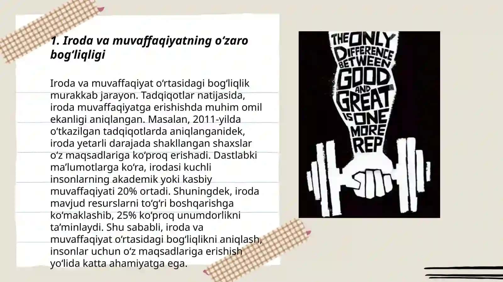 Iroda va mativatsiya 3
