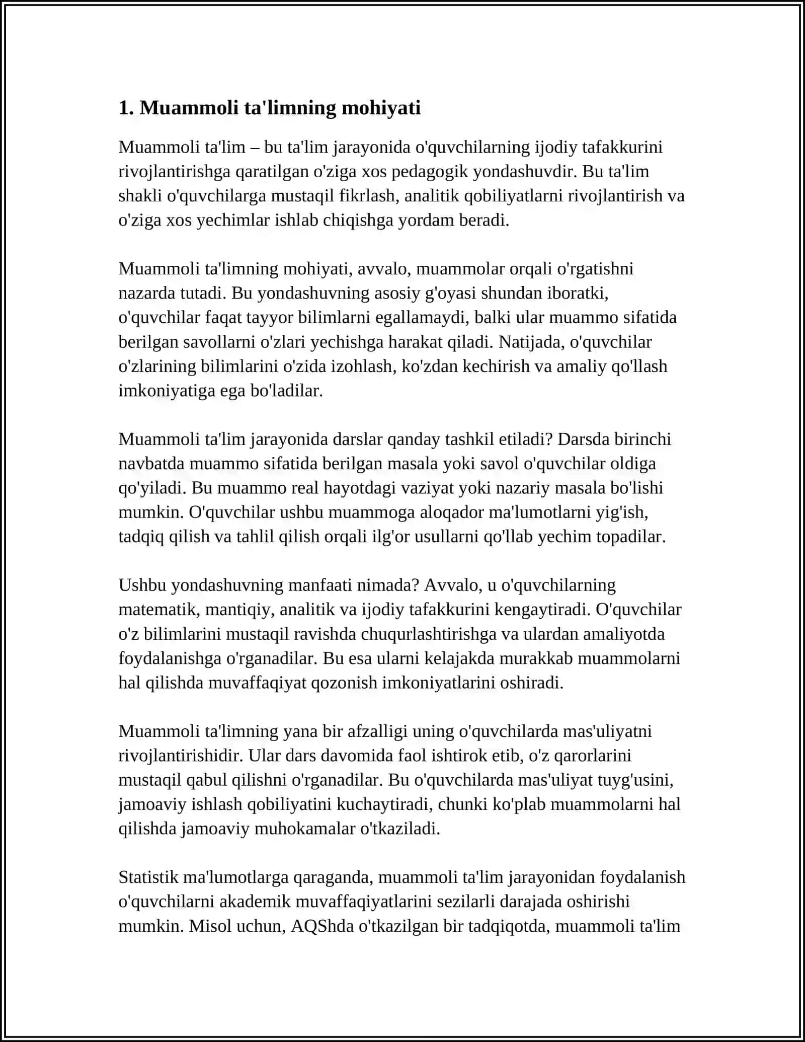MUAMMOLI TA‘LIM 3