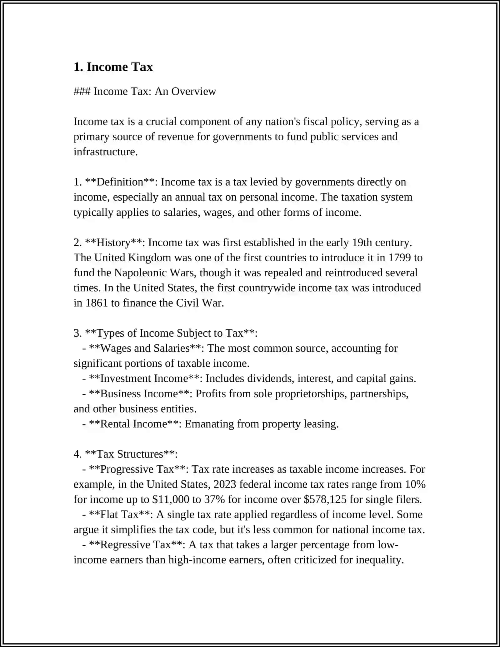 VARIOUS TAXES 3