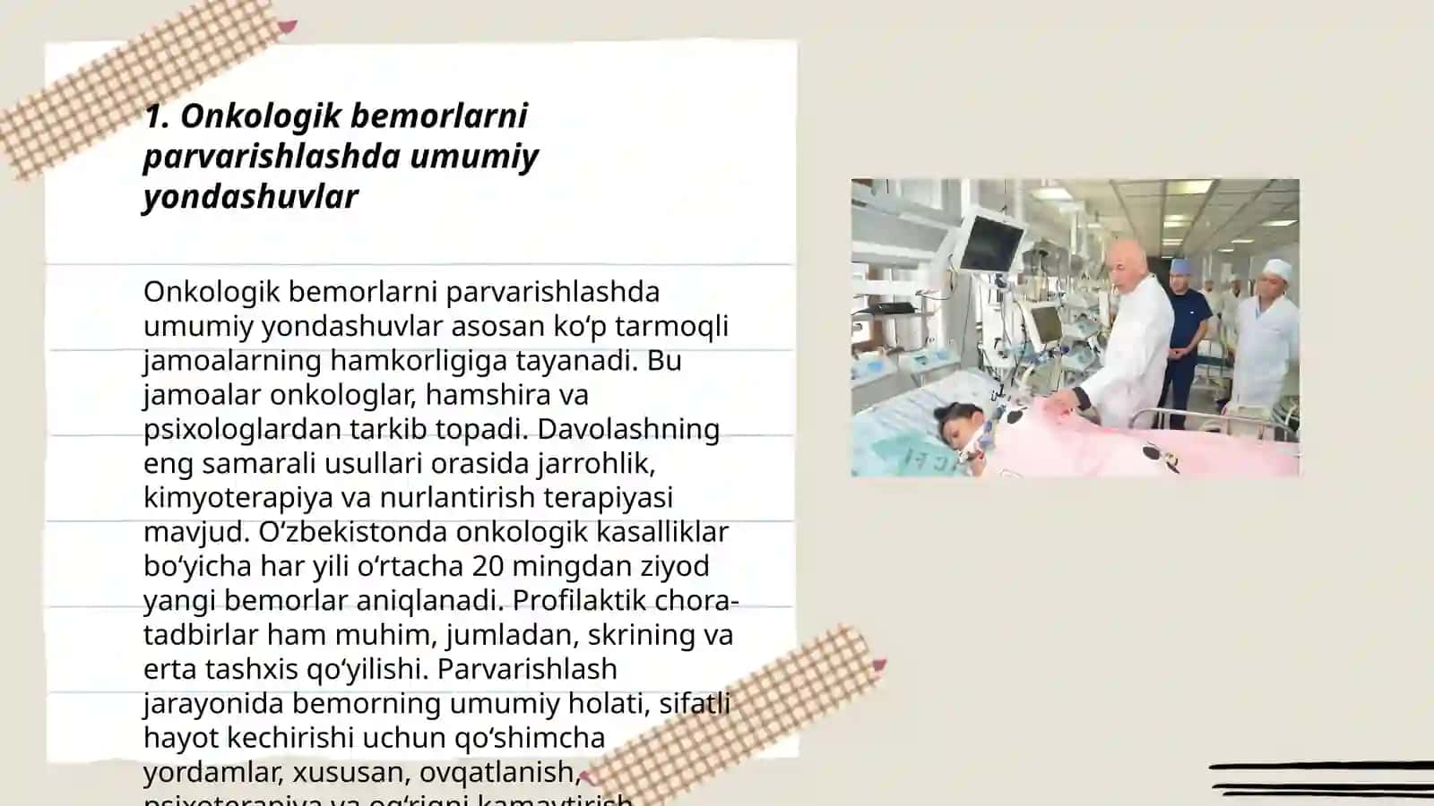Onkologik xastaliklar bilan og‘rigan bemorlar parvarishi xususiyatlari 3