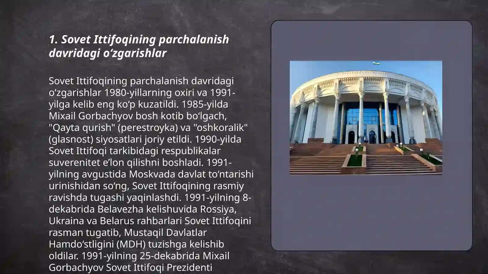 Mustaqillikka erishish arafasida O’zbekistondagi ijtimoiy-siyosiy jarayonlar 3