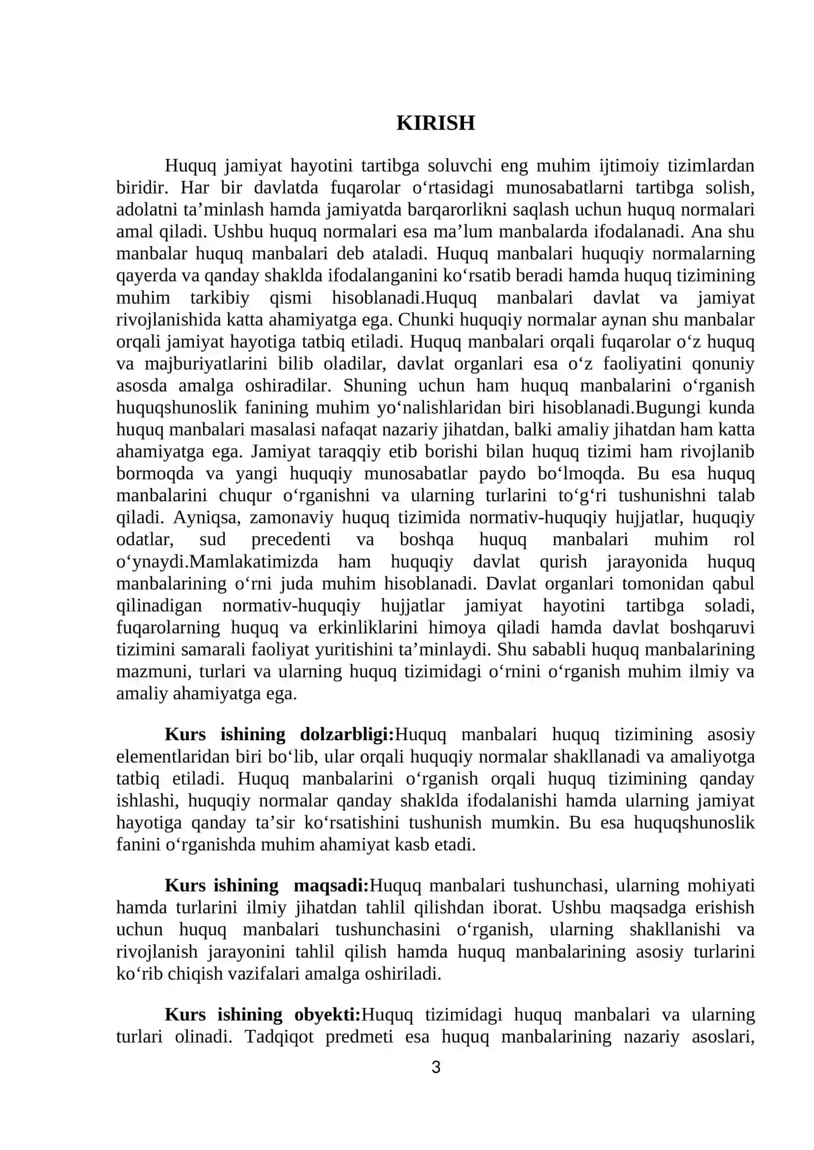 Huquq manbalari va ularning turlariHuquq manbalari va ularning turlari 3