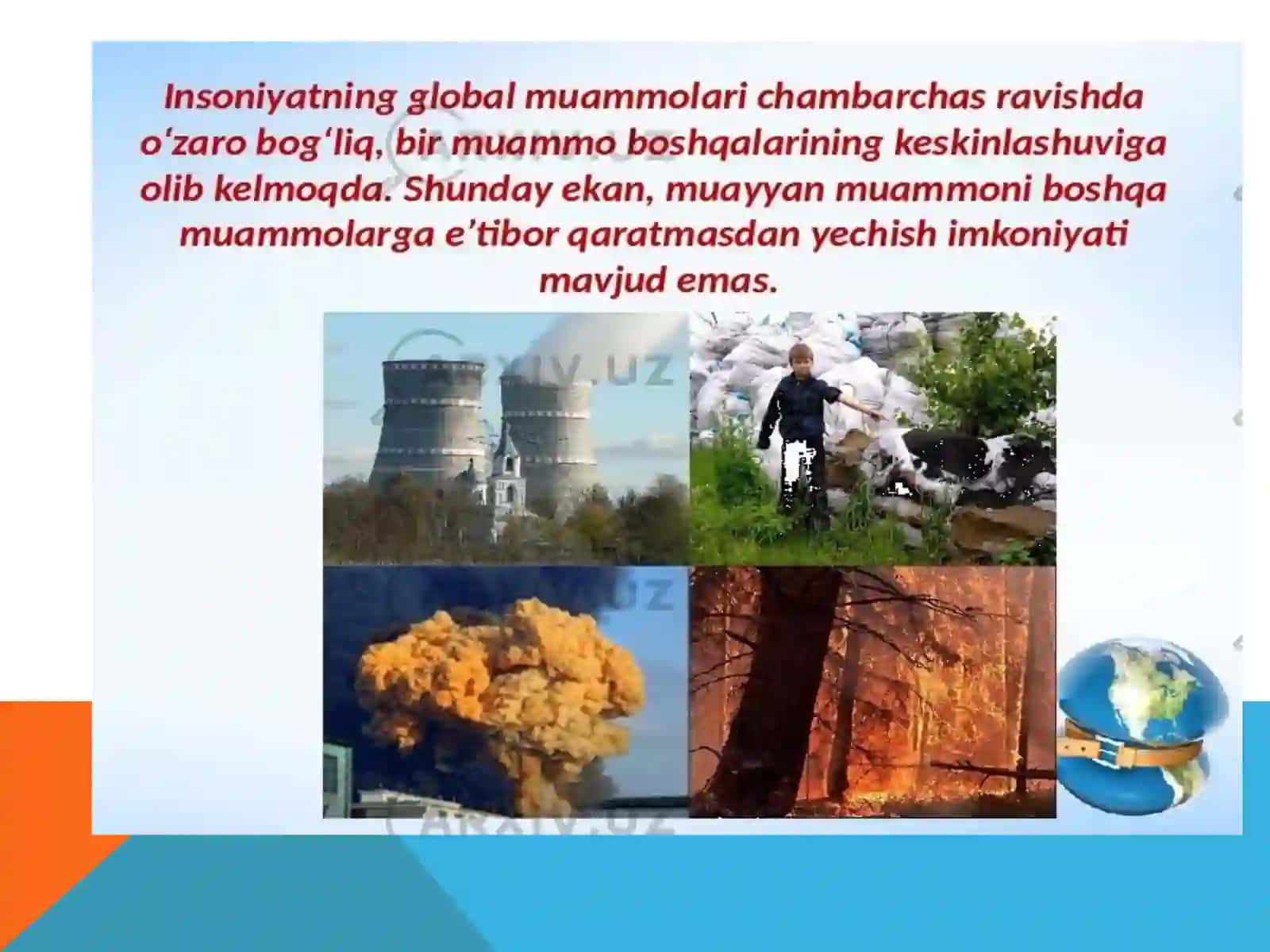 Ekologiya fanining global ekologik muammolari va inson salomatligi 3
