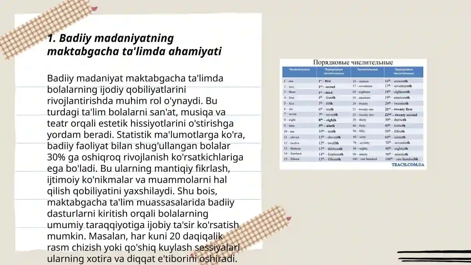 Badiiy madaniyatning maktabgacha ta'limda ahamiyati 3