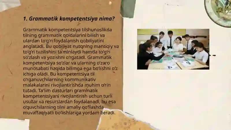 Oʻqituvchining grammatik kompetentsiyasi 3