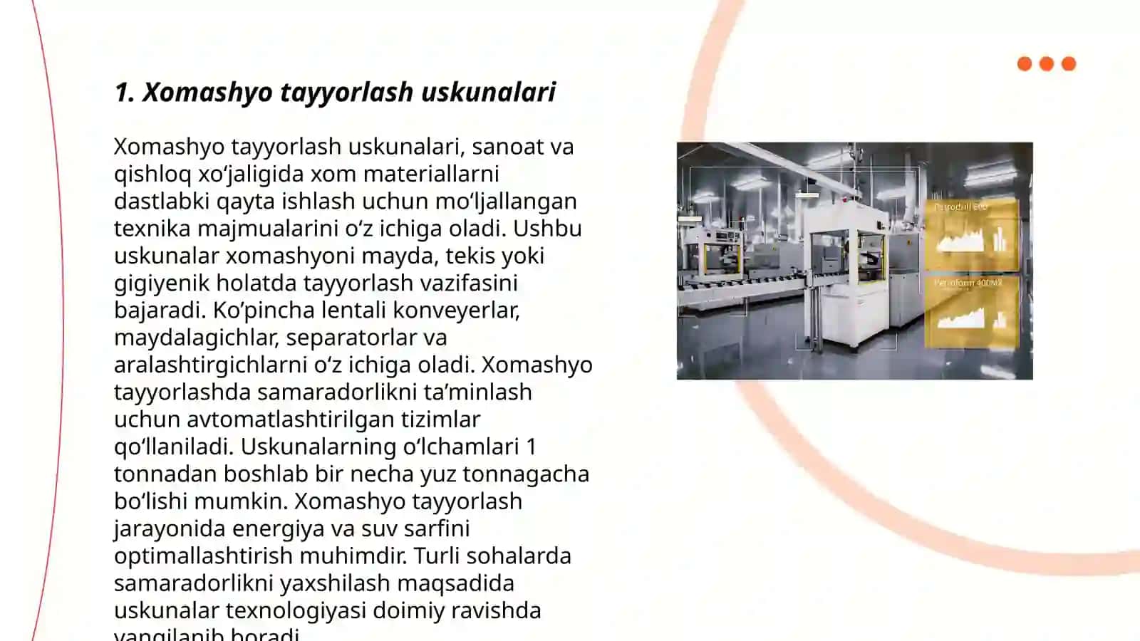 Qurilish matеriallar ishlab chiqarishda ishlatiladigan uskuna jixozlarga qo’yiladigan asosiy talablar 3