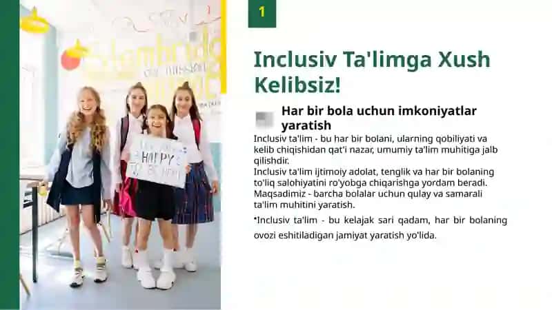 Inclusiv ta'lim modellari: Tahlil va xususiyatlar 3