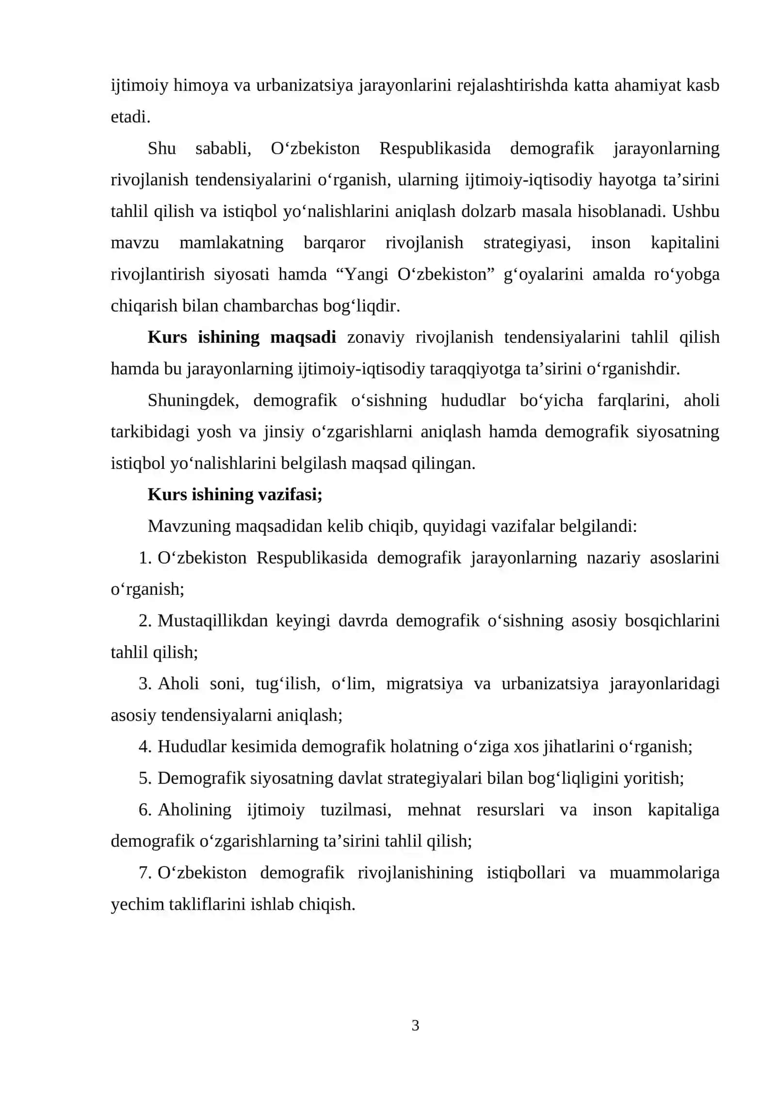 OZBEKISTON RESPUBLIKASIDA DEMOGRAFIK JARAYONLARNING RIVOJLANISH TENDENSIYALARI 3