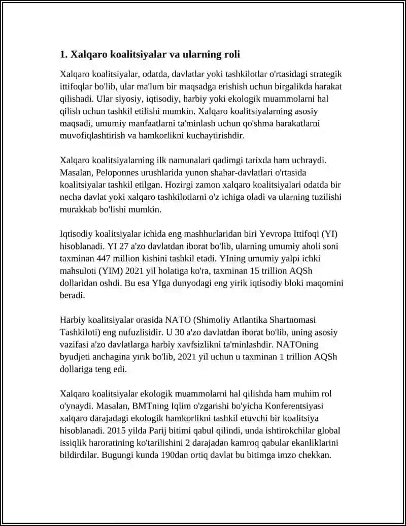 GLOBAL MUAMMOLARNI HAL QILISHDA XALQARO KUCHLAR BIRLASHUVI:UMUMIY VA XUSUSIY MANFAATLARI 3