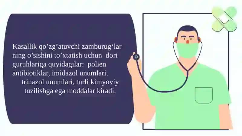Zamburug’larga qarshi dori vositalarining klinik farmakologiyasi 3