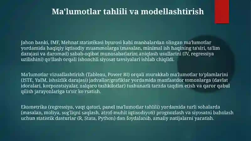Iqtisodchi mutaxassisning kasbiy kònikmalari 3