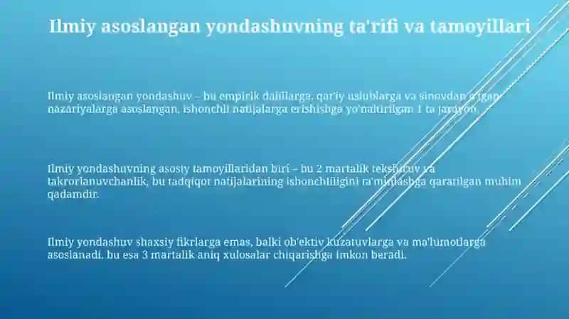 Ilmiy asoslangan yondashuv 3