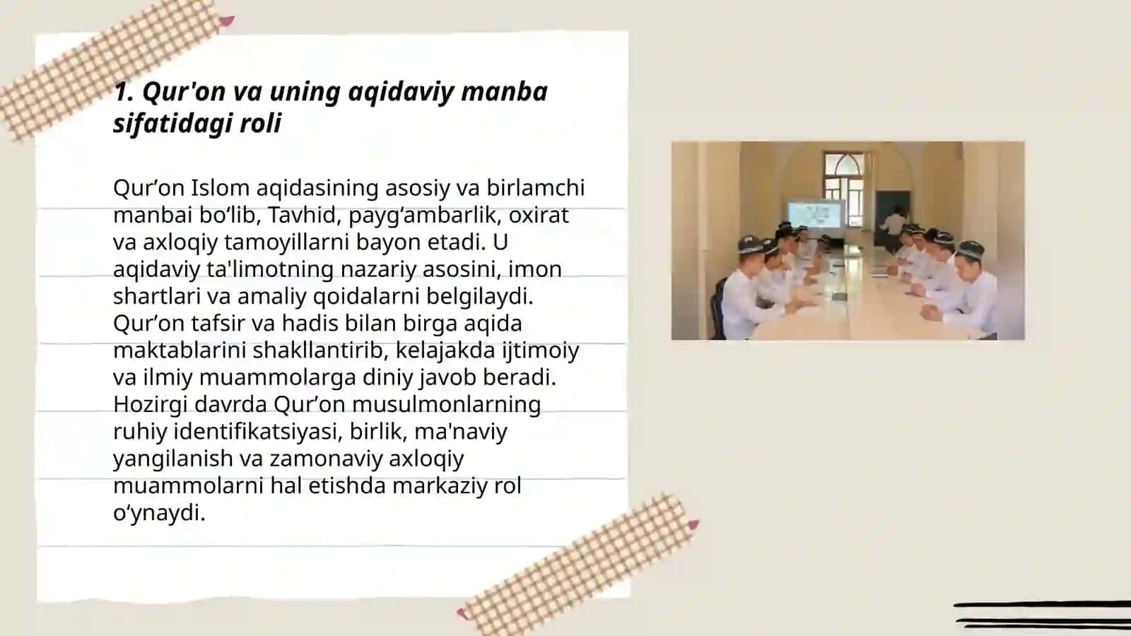 Islom dini manbalari aqidaviy maktab va ularning hozirgi davrdagi ahamiyati 3