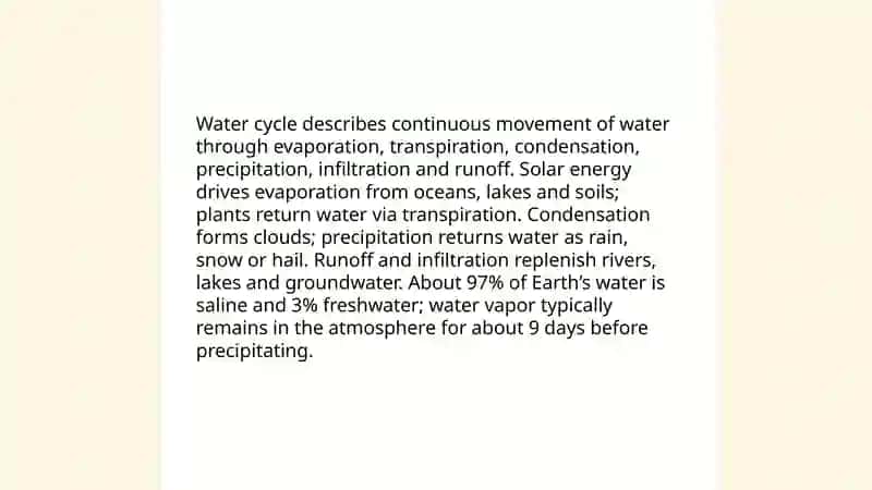 The Water Cycle 3