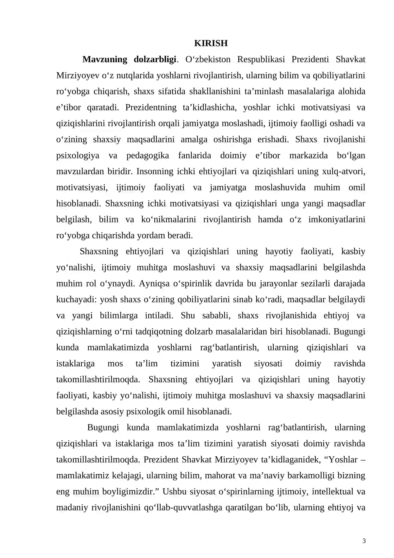 Shaxs rivojlanishida ehtiyoj va qiziqishlarning roli 3