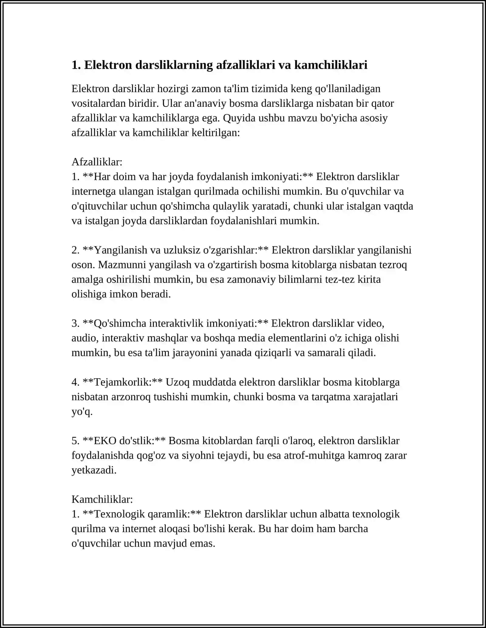 ELEKTRON DARSLIKLAR YARATISH MASALALARI 3