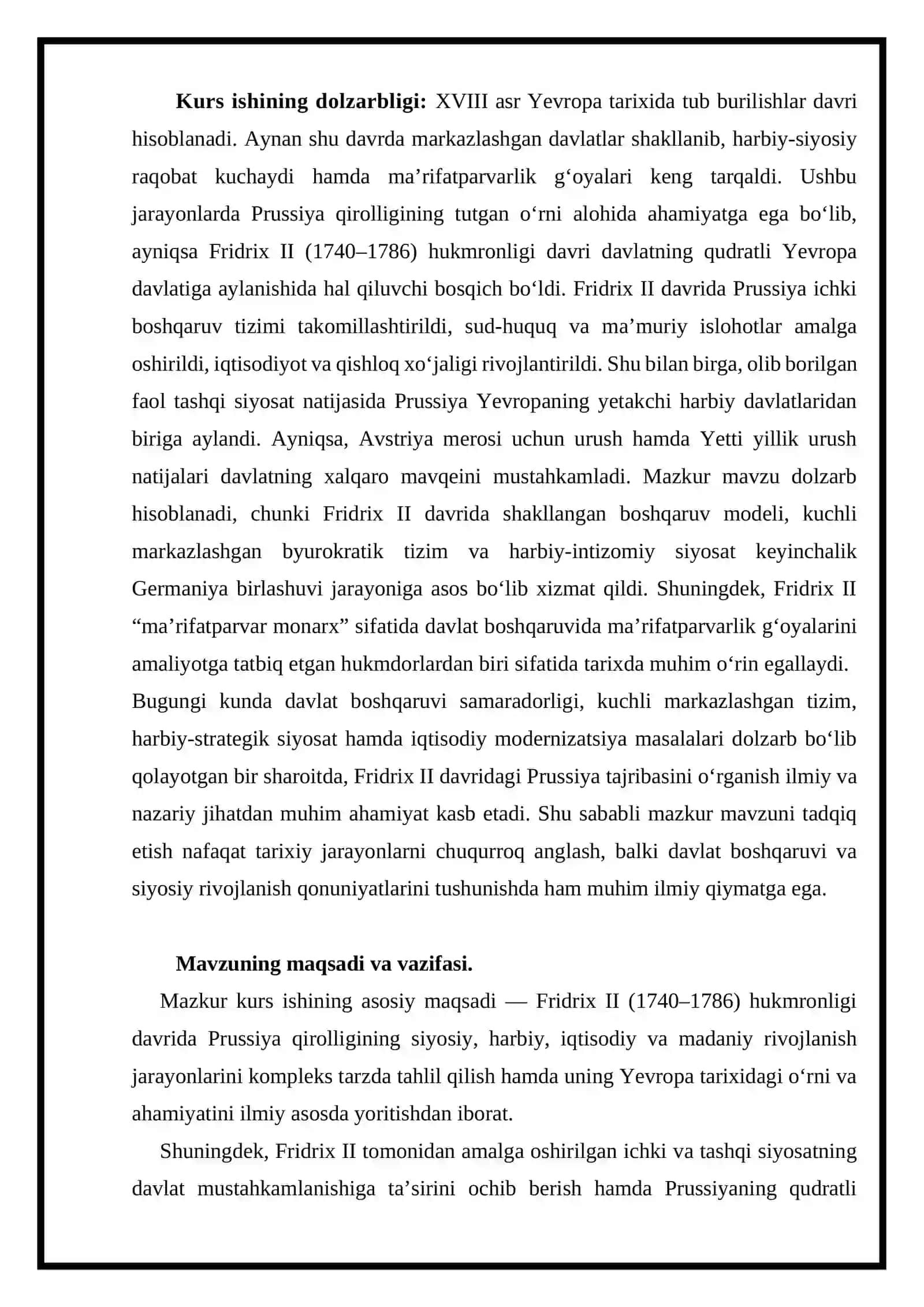 Prussiya qirolligi Fridrix II davrida (1740-1786) 3