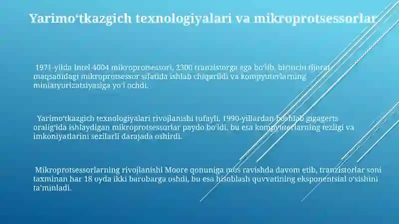 Axborot texnologiyasining rivojlanish tarixi 3