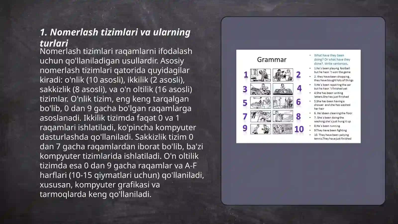 O'nli sanoq sistemasi xususiyatlari 3